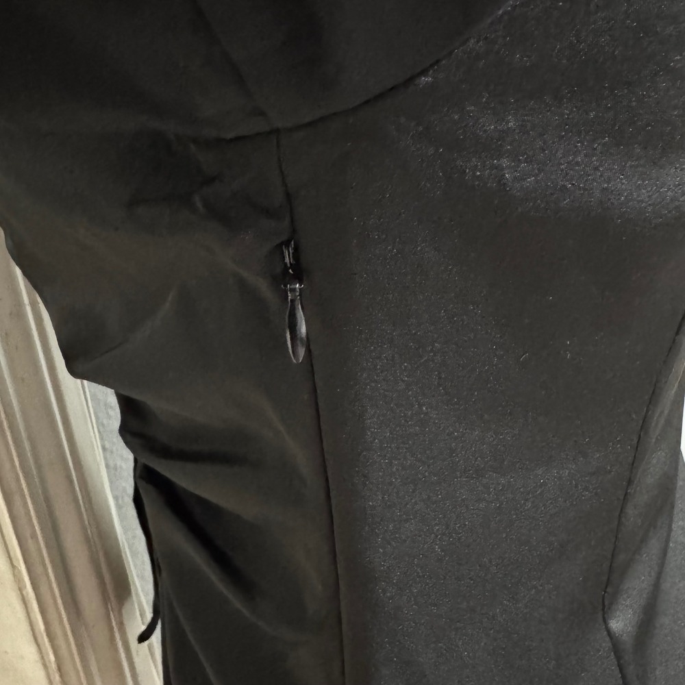 Idem Ditto Black Ruched Front Long Sleeve Collared Button Down Gothic Shirt M - Picture 8 of 14